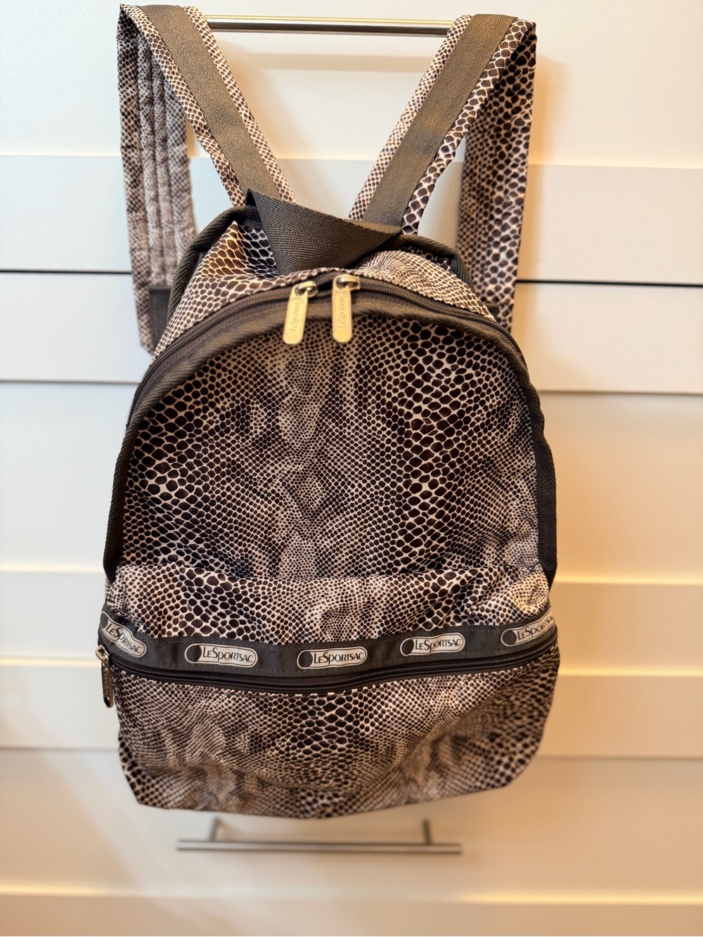 Lesportsac Snake-Print nylon Backpack
